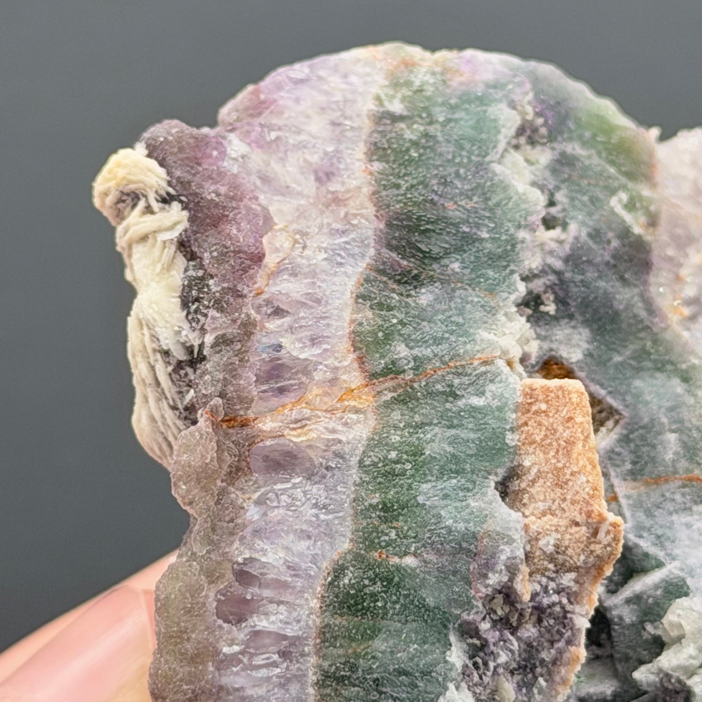 Botryoidal Fluorite with Barite - Colorado