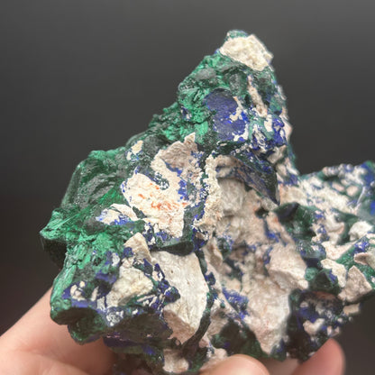 Malachite après Azurite - Mine de Milpillas