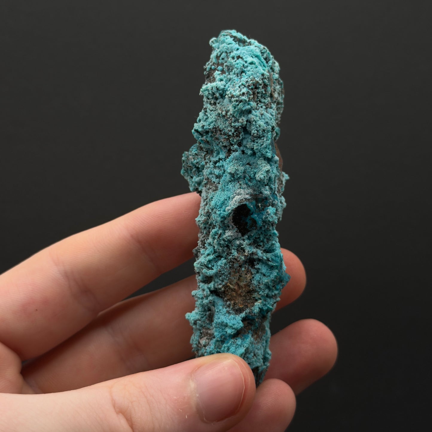 Chrysocolla on Quartz - Tentadora Mine, Peru