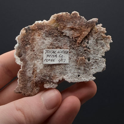Calcite on Wulfenite - Total Wreck Mine, AZ