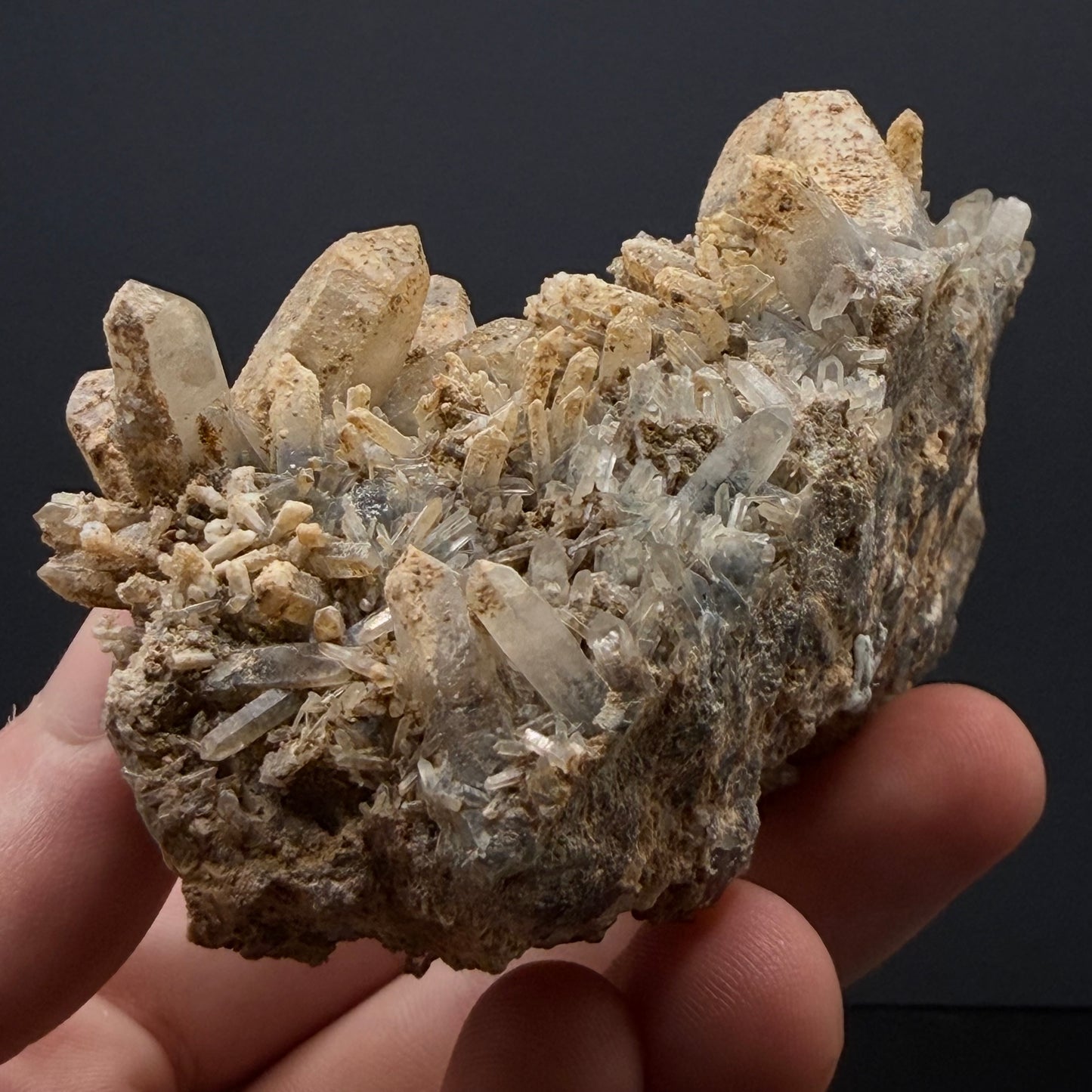 Smoky Quartz with Hyalite Opal - Namibia