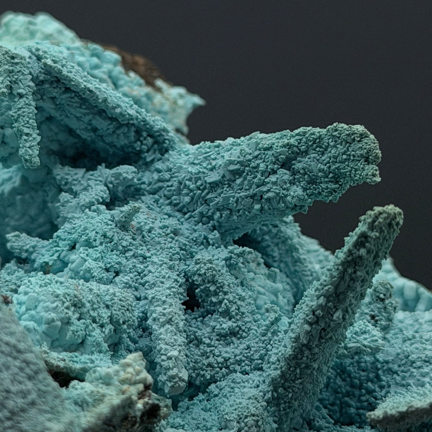 Chrysocolla pseudomorph after Gypsum - DRC
