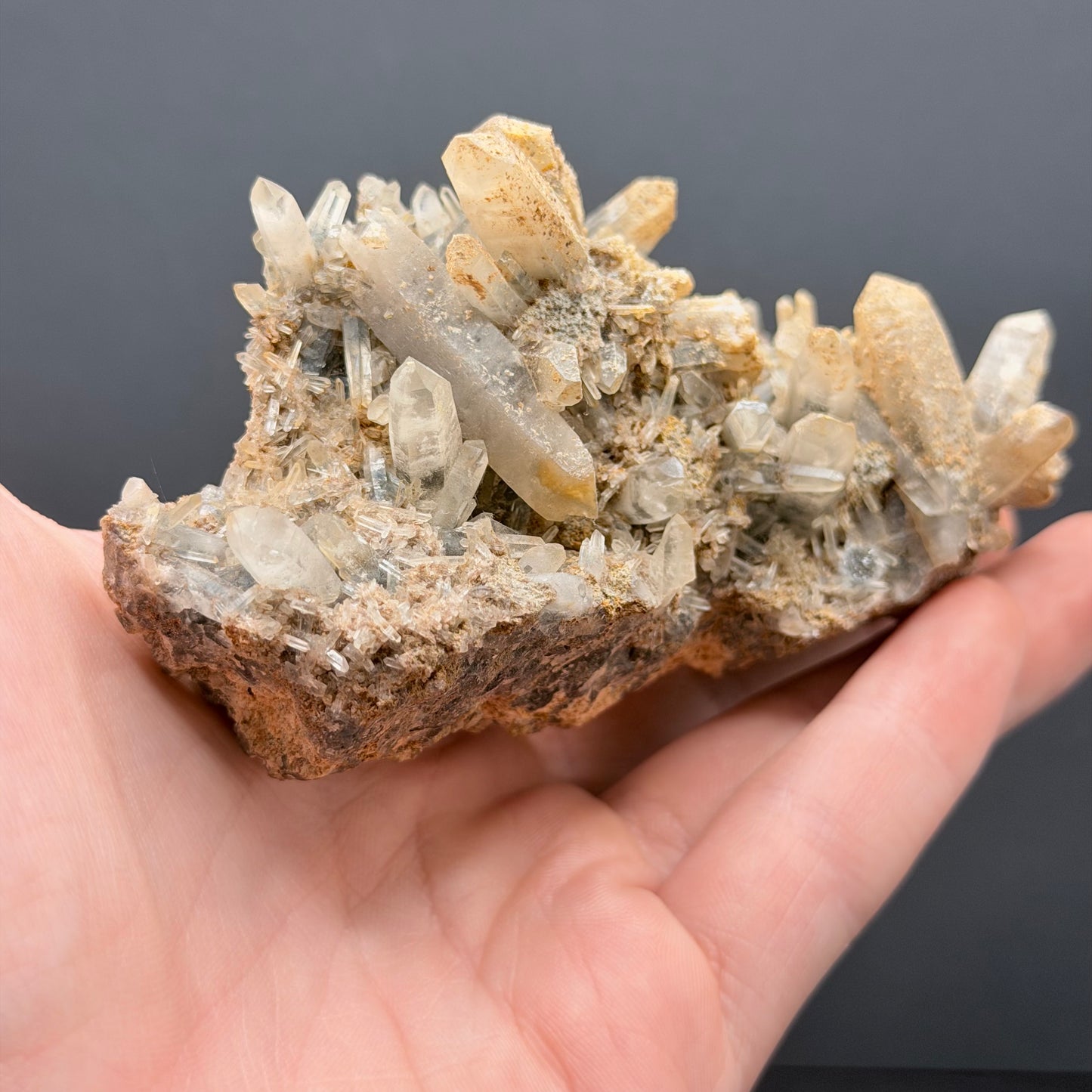 Smoky Quartz with Hyalite Opal - Namibia