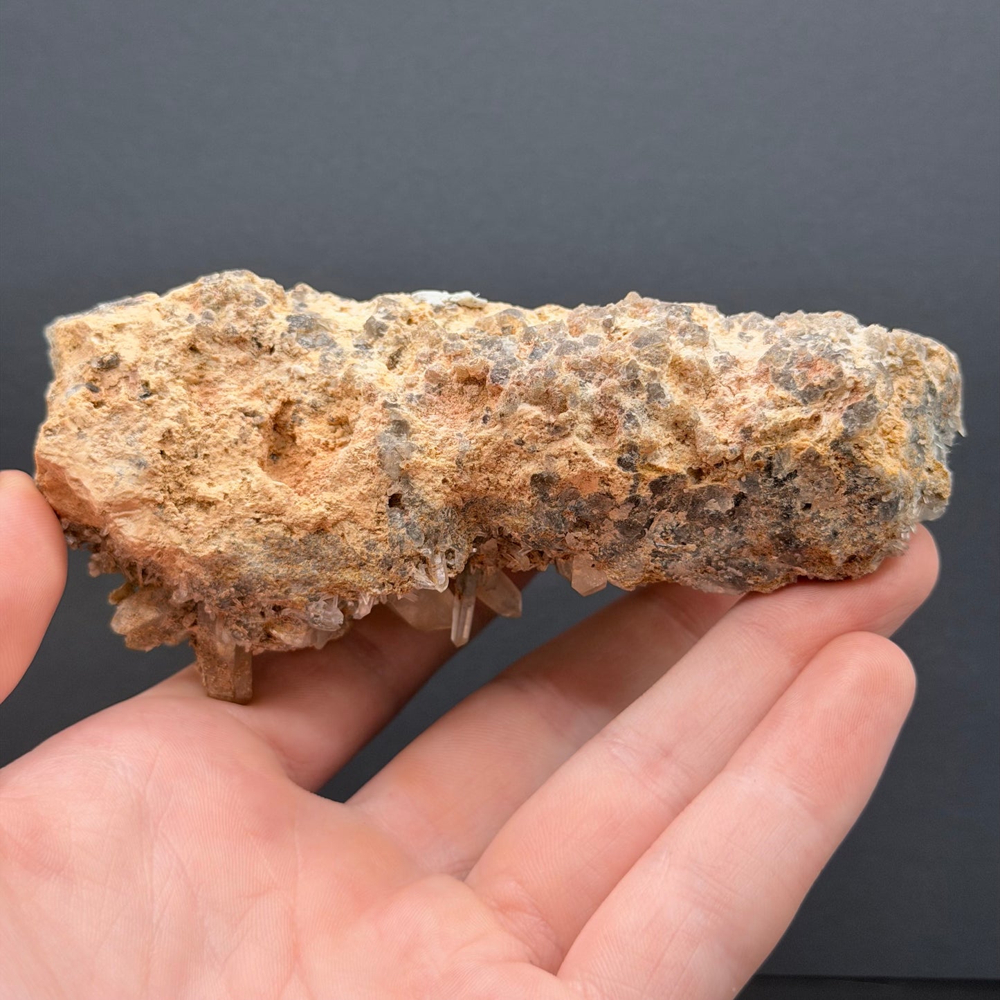 Smoky Quartz with Hyalite Opal - Namibia
