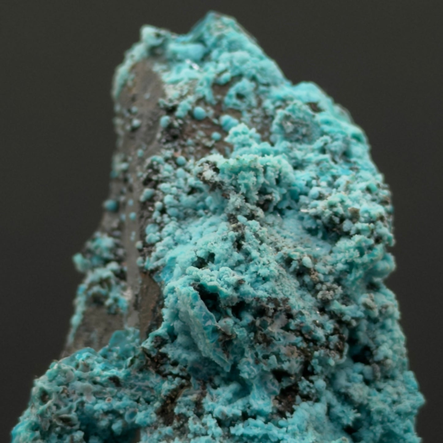 Chrysocolla on Quartz - Tentadora Mine, Peru