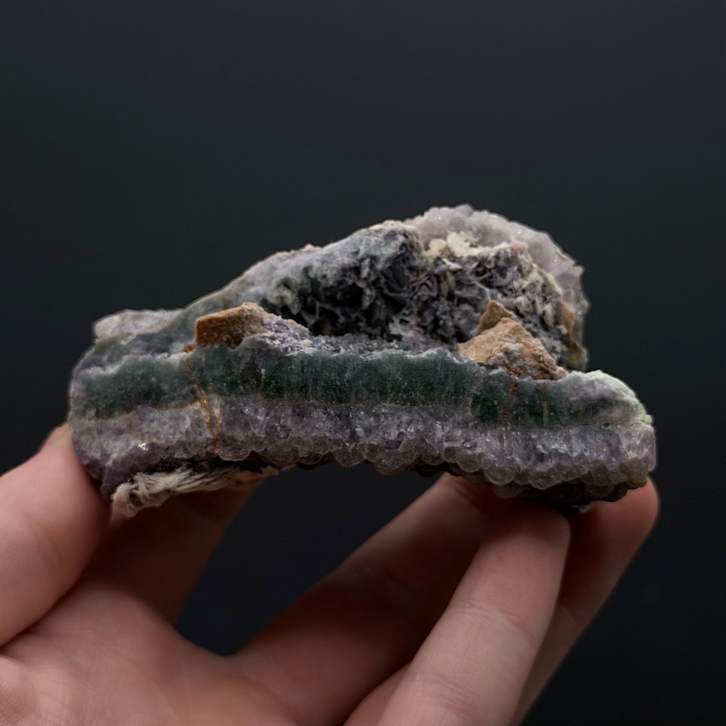 Botryoidal Fluorite with Barite - Colorado
