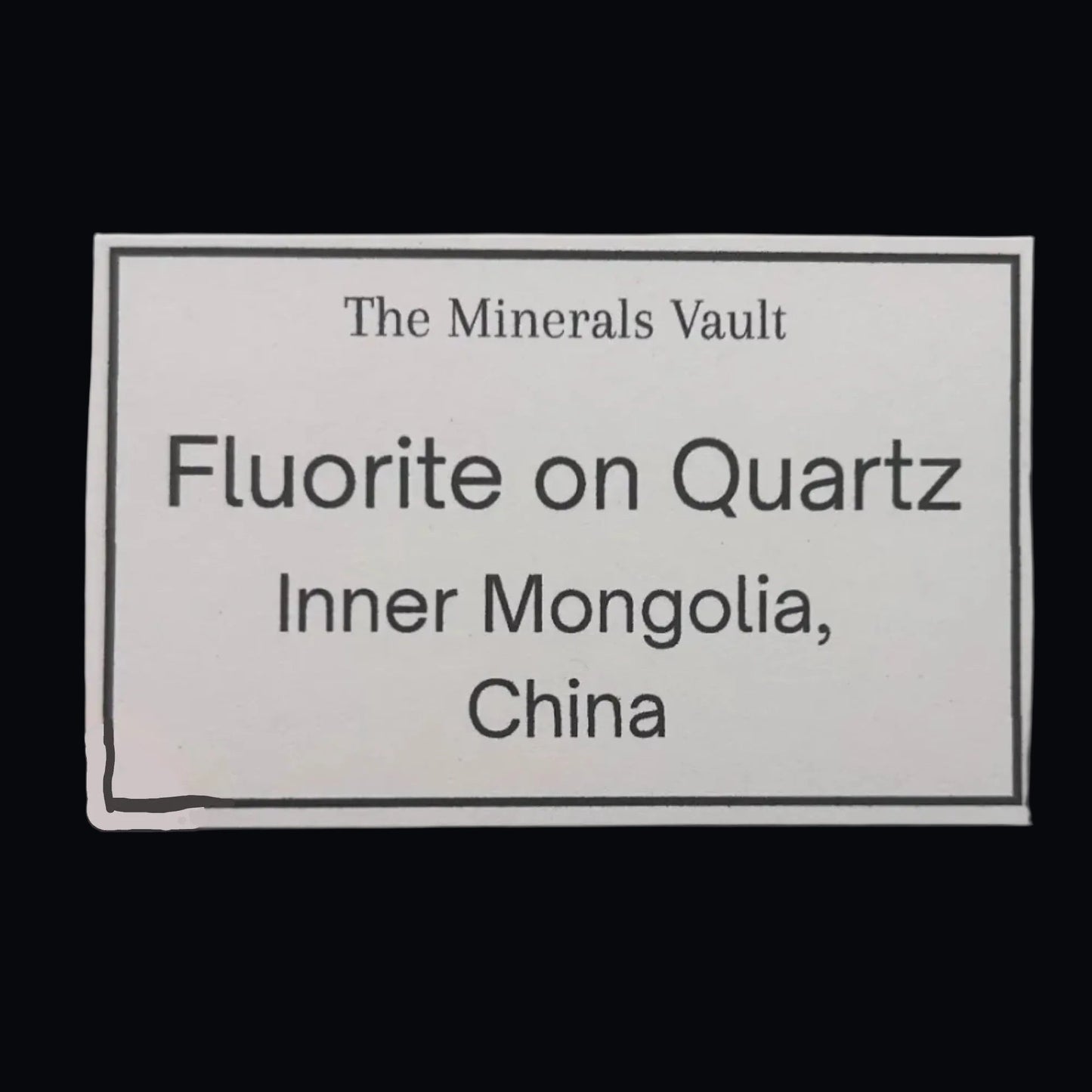 Purple Fluorite on Quartz - Inner Mongolia