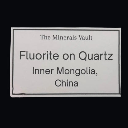 Purple Fluorite on Quartz - Inner Mongolia