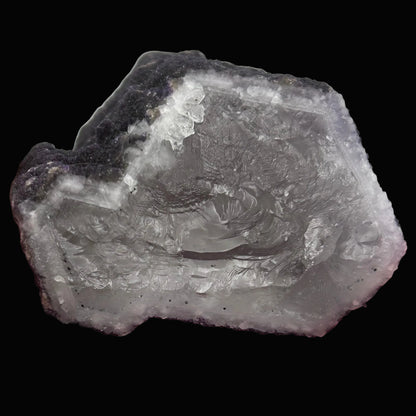 Purple Fluorite on Quartz - Inner Mongolia