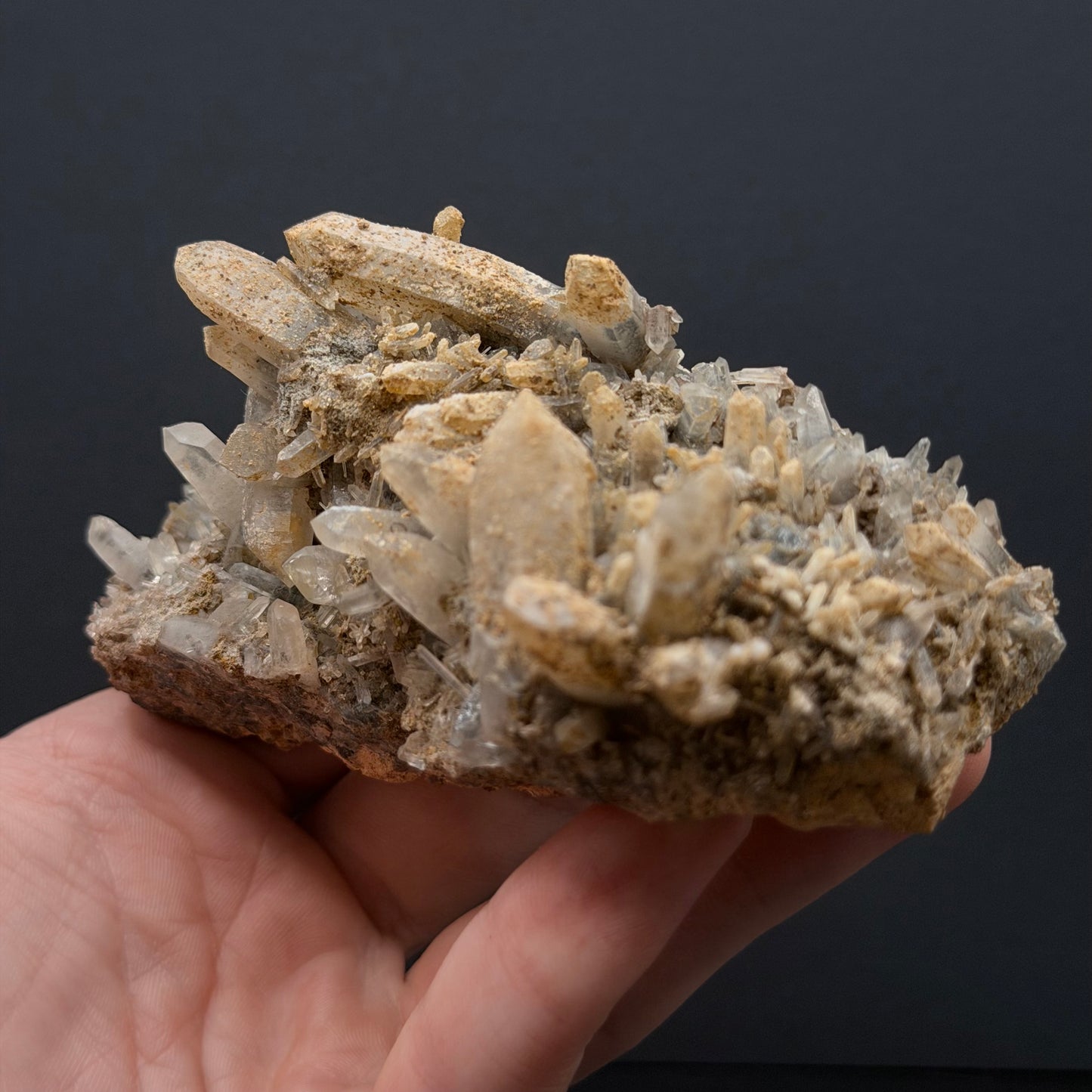 Smoky Quartz with Hyalite Opal - Namibia
