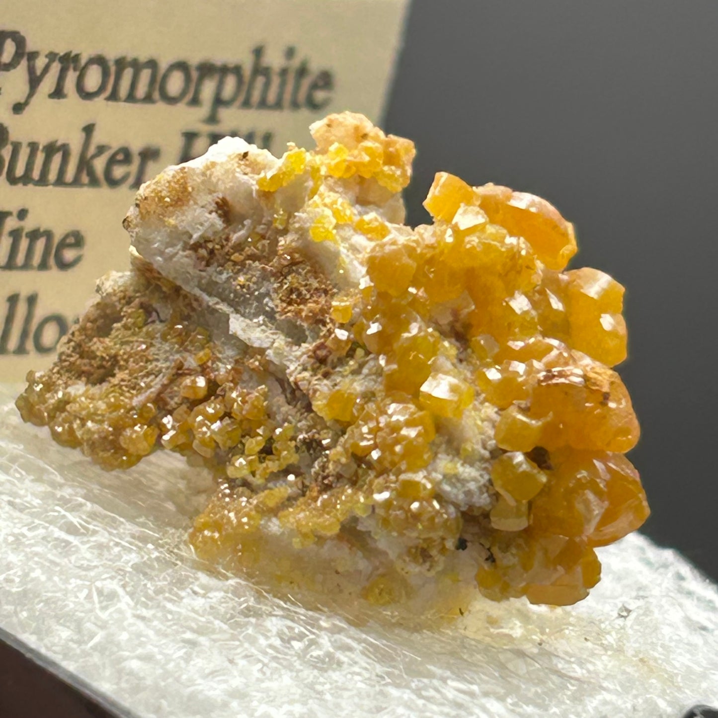 Pyromorphite - Bunker Hill Mine, Idaho