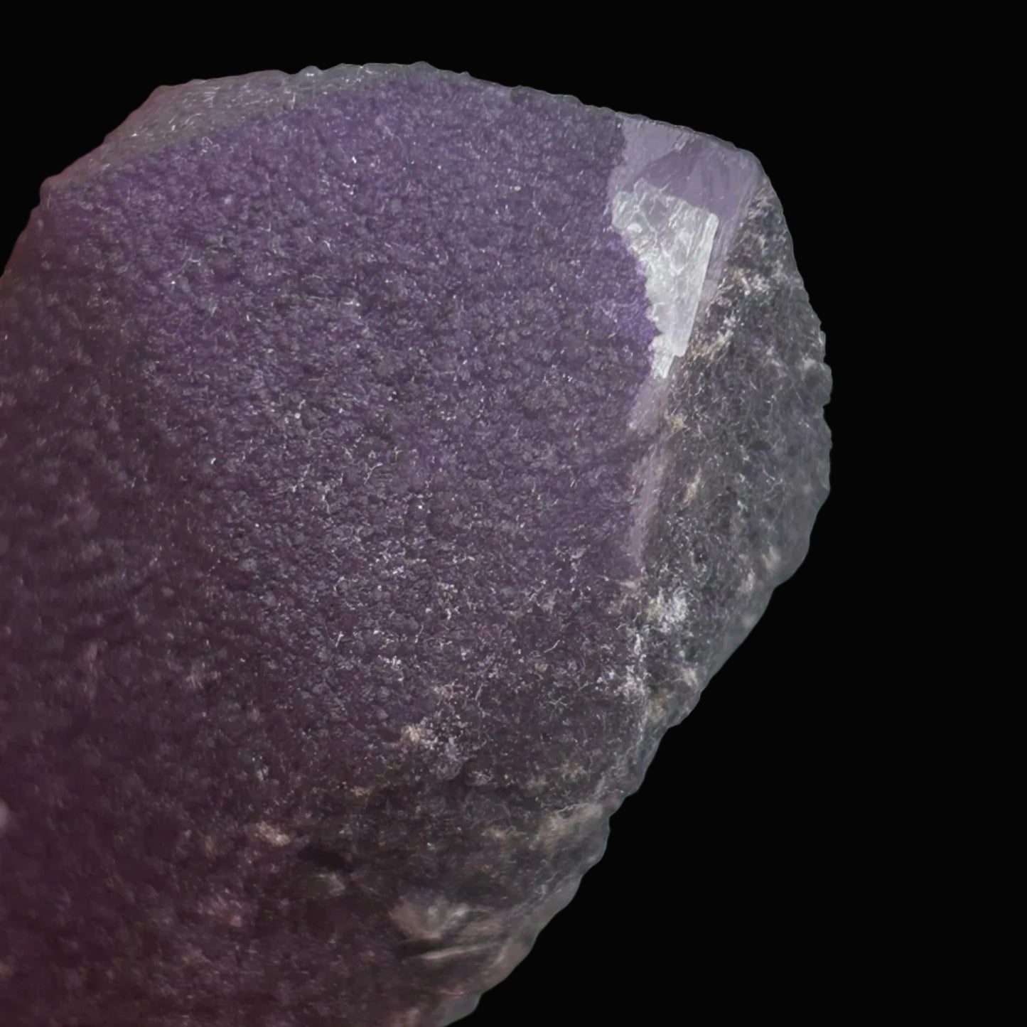 Purple Fluorite on Quartz - Inner Mongolia