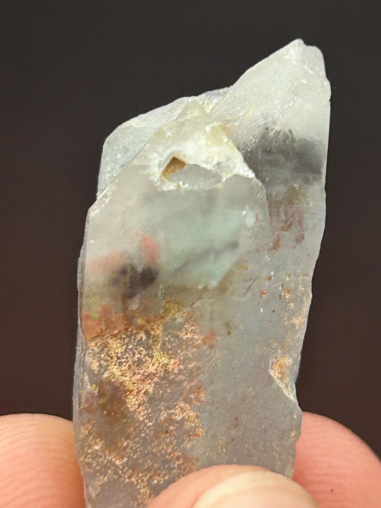 Ajoite, Hematite Inc. Quartz - Messina, SA