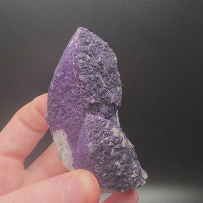 Purple Fluorite on Quartz - Inner Mongolia