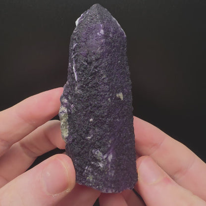Purple Fluorite on Quartz - Inner Mongolia