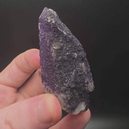Purple Fluorite on Quartz - Inner Mongolia