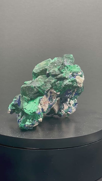 Malachite après Azurite - Mine de Milpillas