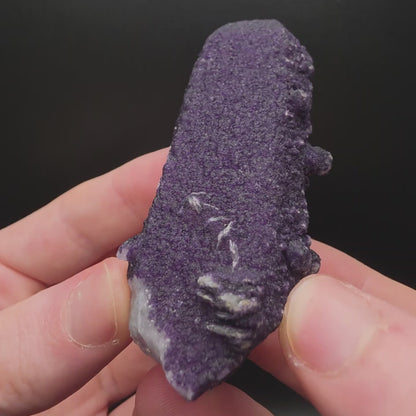 Purple Fluorite on Quartz - Inner Mongolia