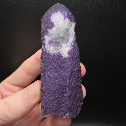 Purple Fluorite on Quartz - Inner Mongolia