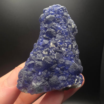 Blue Fluorite on Quartz - Inner Mongolia