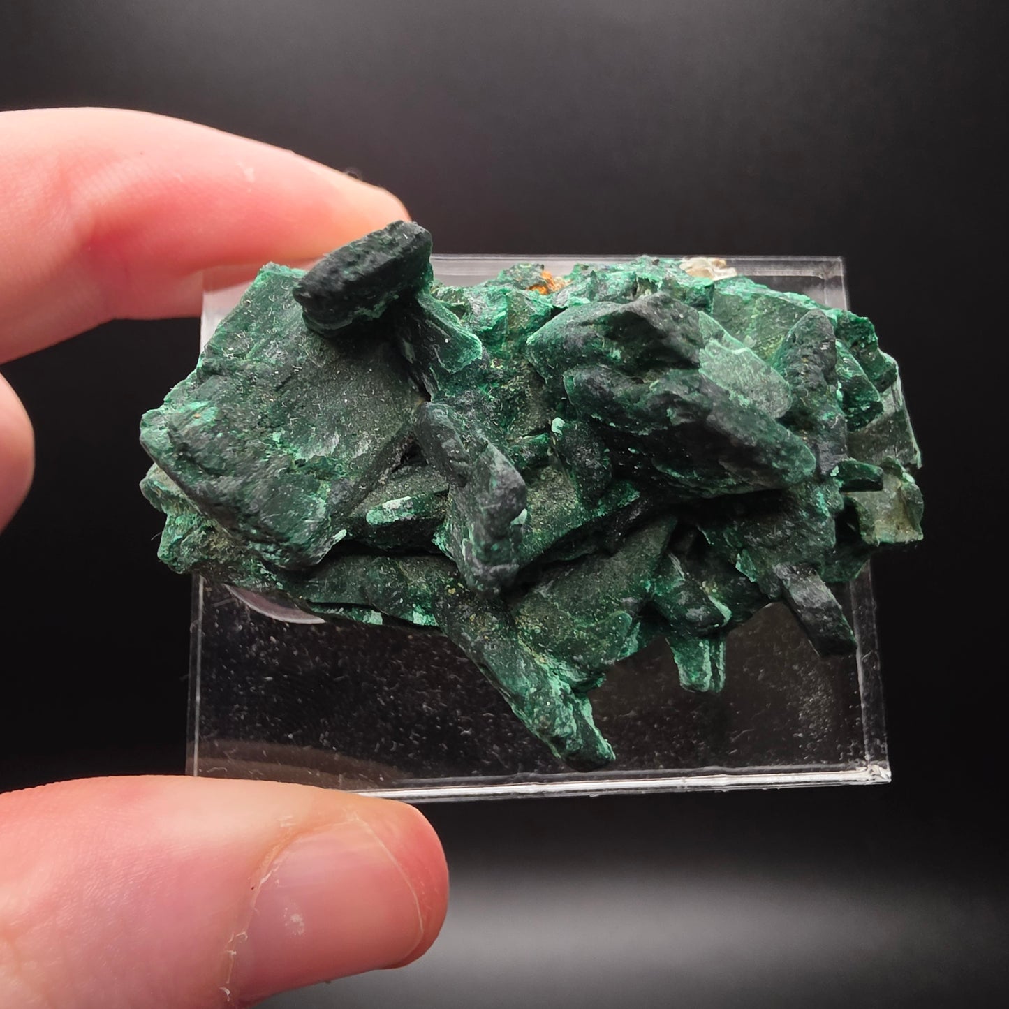 Malachite after Azurite - Morocco