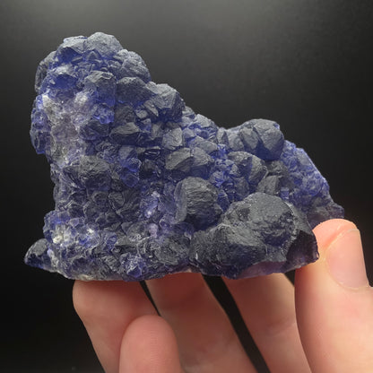 Blue Fluorite on Quartz - Inner Mongolia