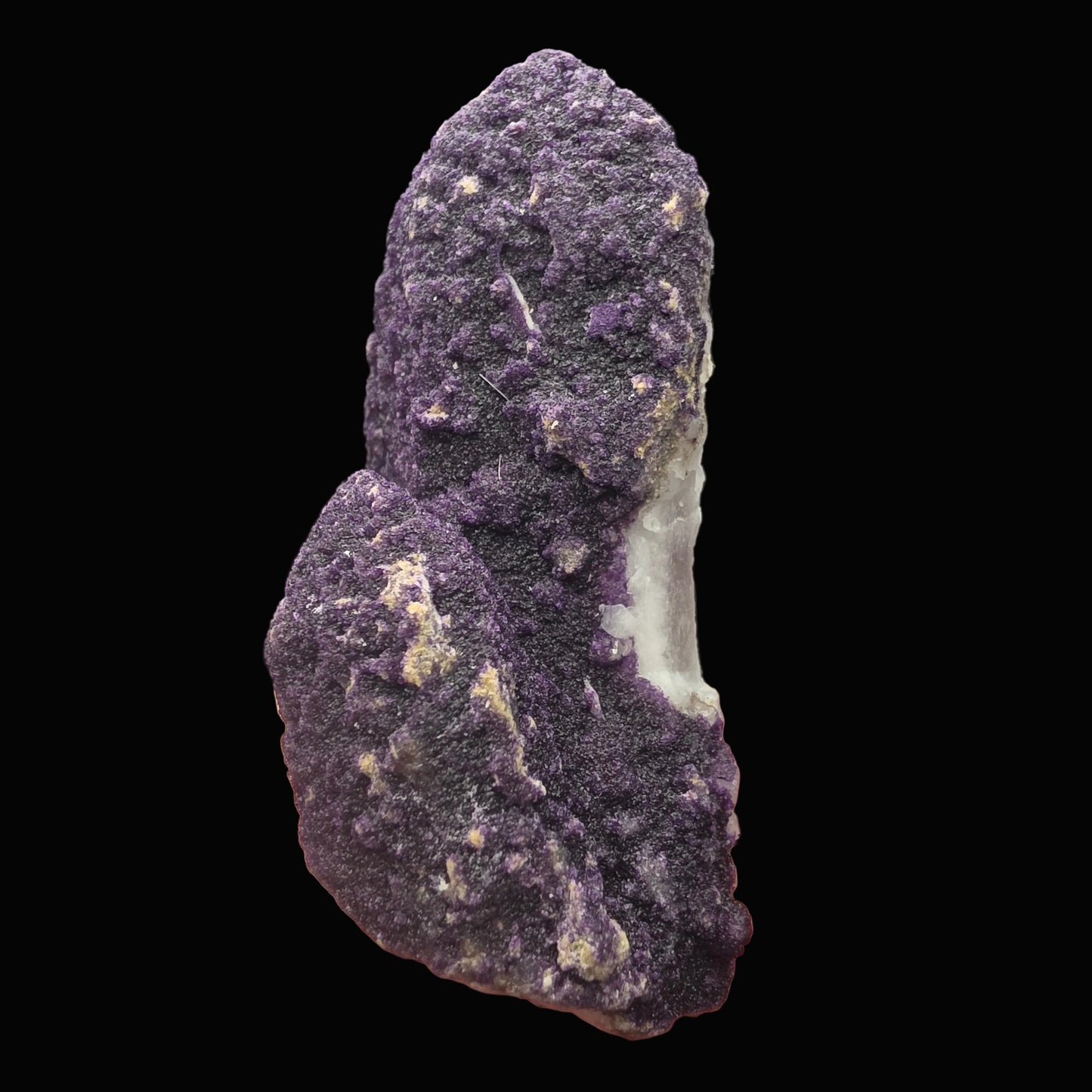 Purple Fluorite on Quartz - Inner Mongolia