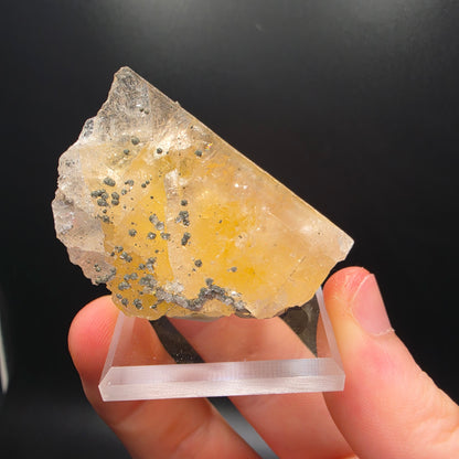 Fluorite with Chalcopyrite - Morocco