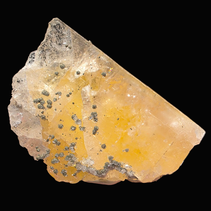 Fluorite with Chalcopyrite - Morocco