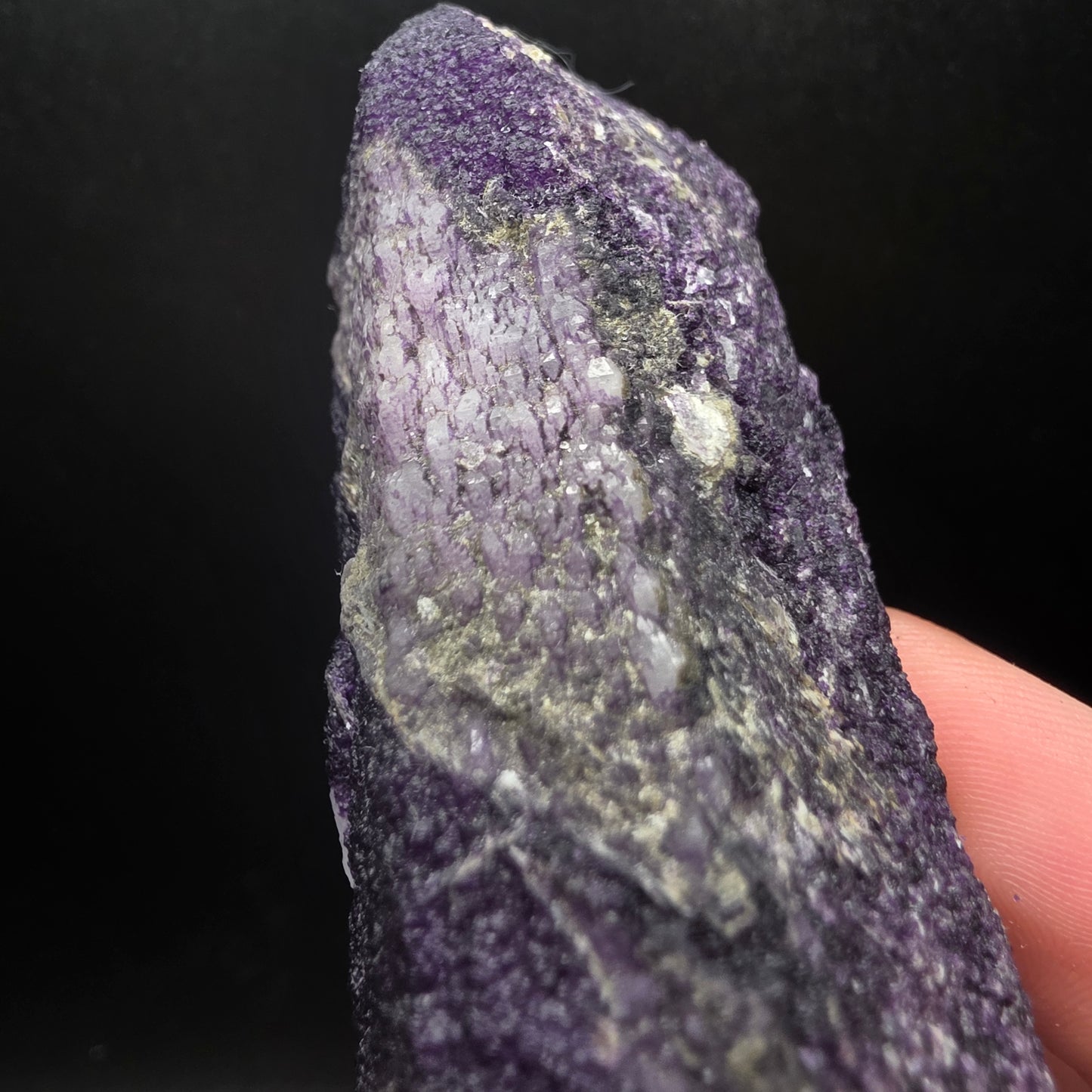 Purple Fluorite on Quartz - Inner Mongolia