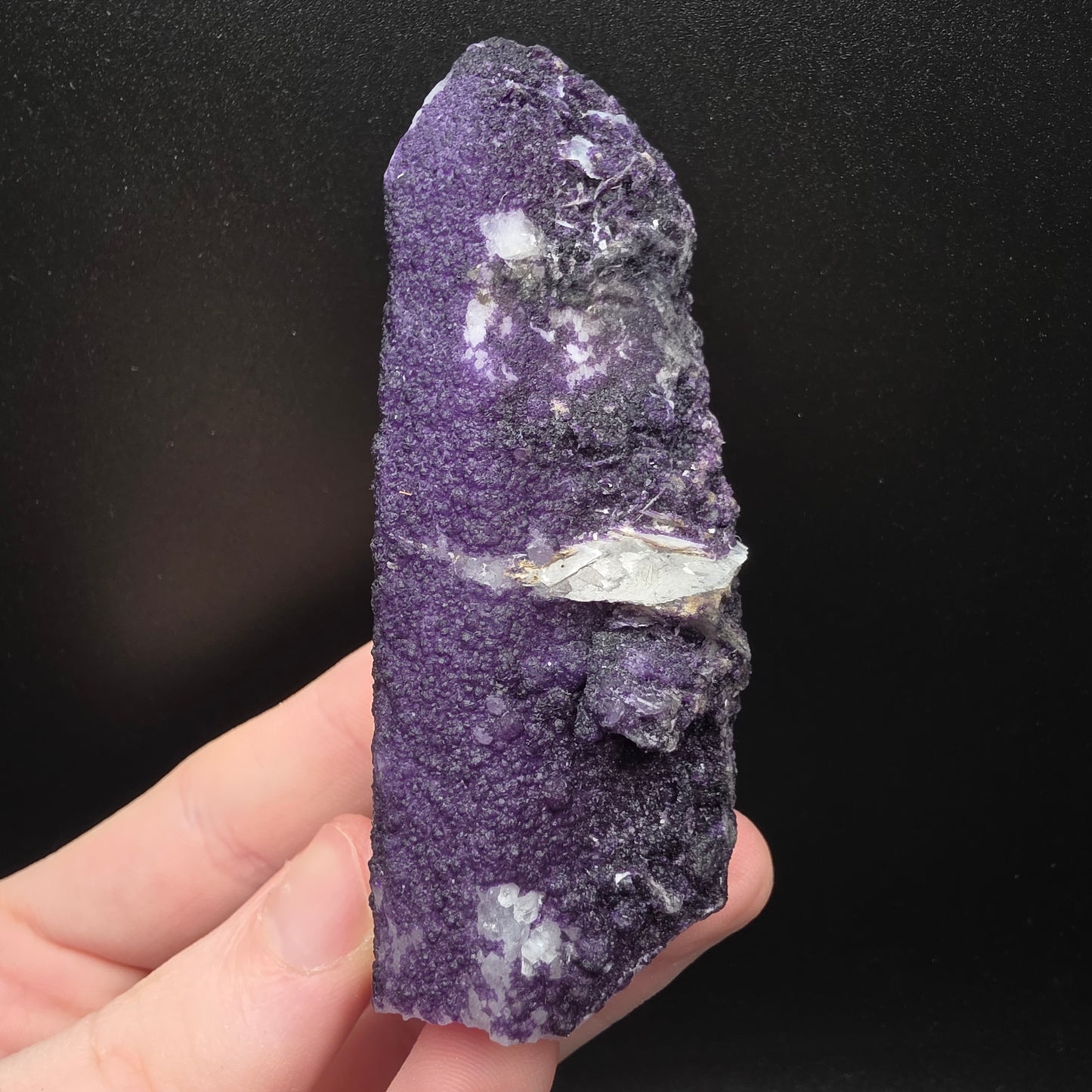 Purple Fluorite on Quartz - Inner Mongolia