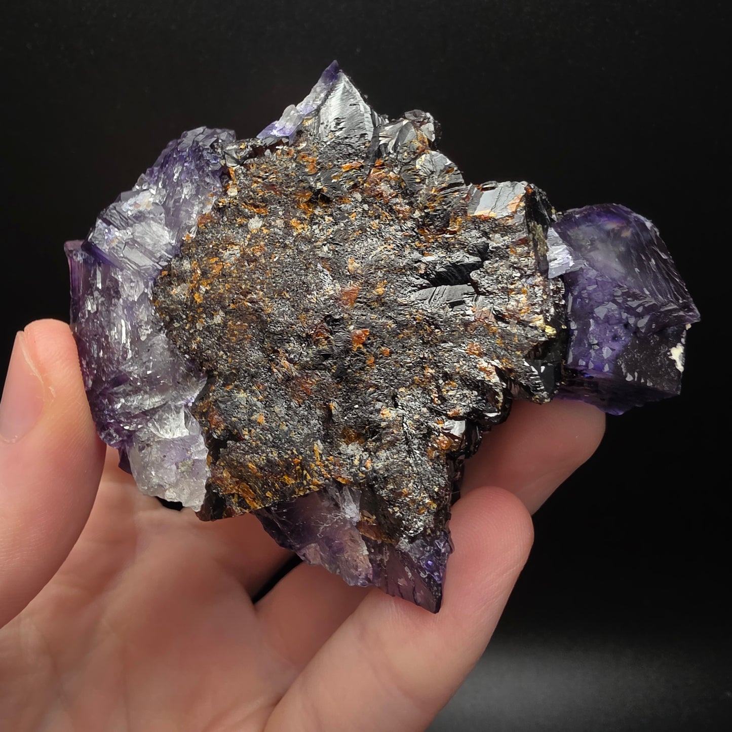 Fluorite, Calcite, Sphalerite - Elmwood Mine