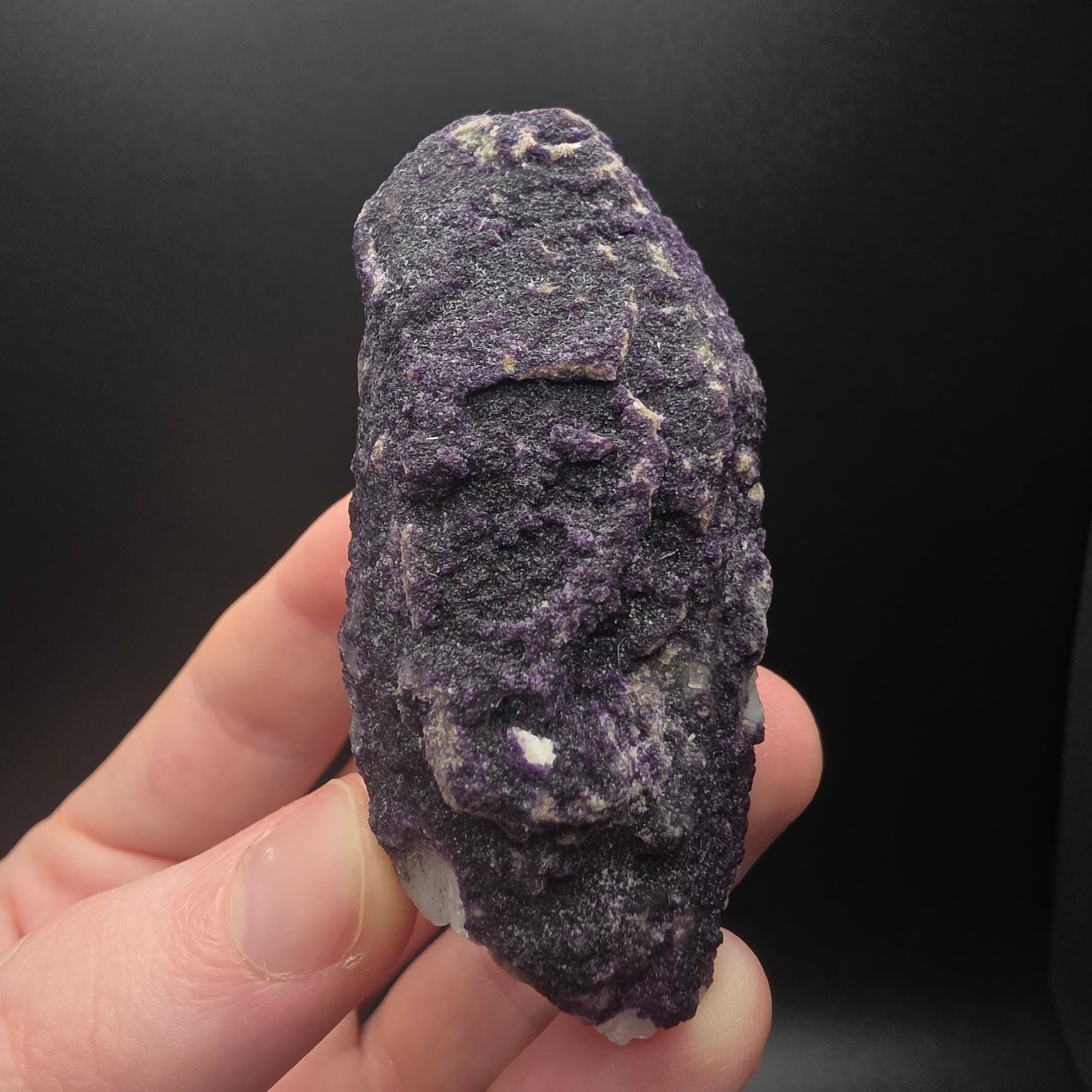 Purple Fluorite on Quartz - Inner Mongolia