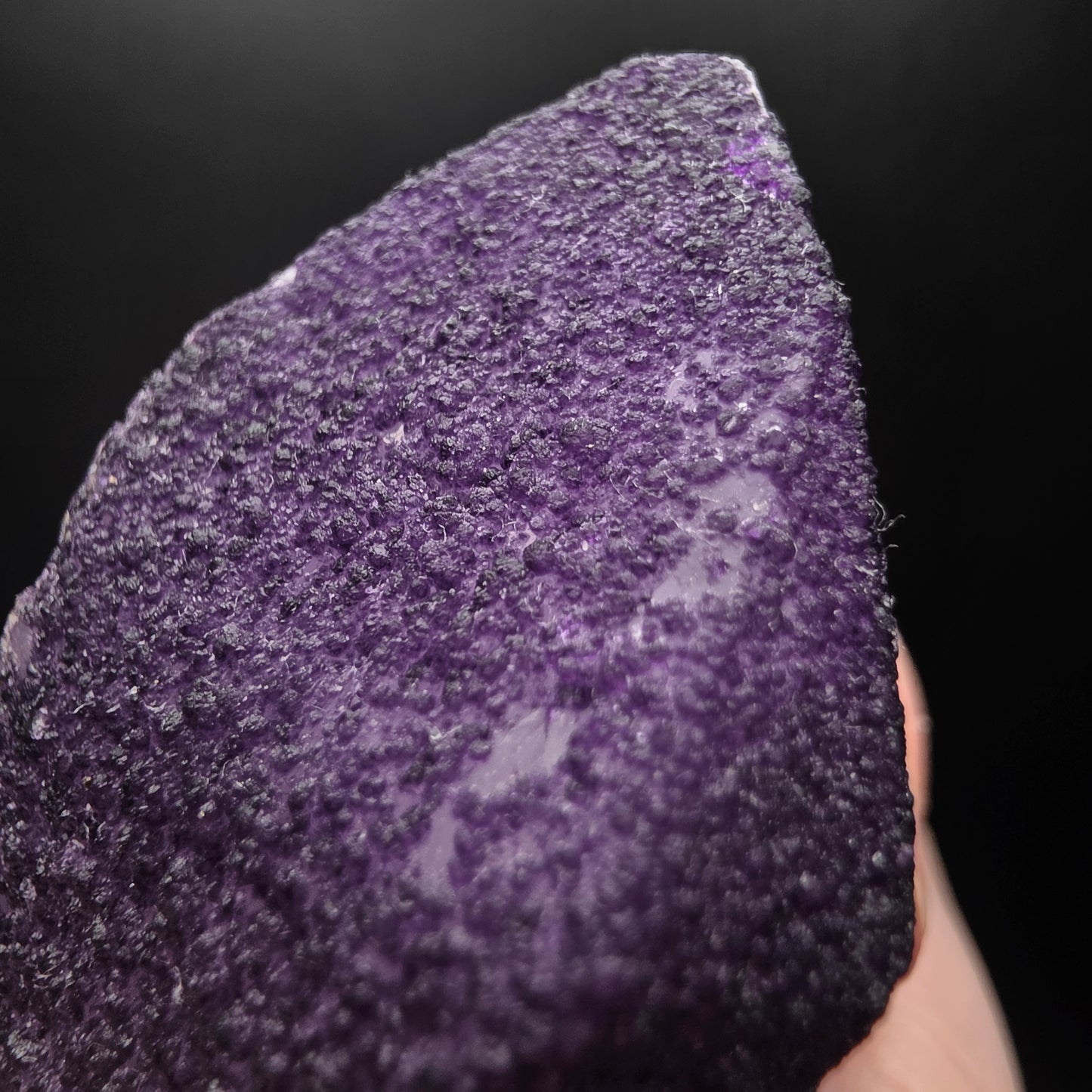 Purple Fluorite on Quartz - Inner Mongolia