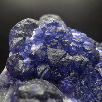 Blue Fluorite on Quartz - Inner Mongolia