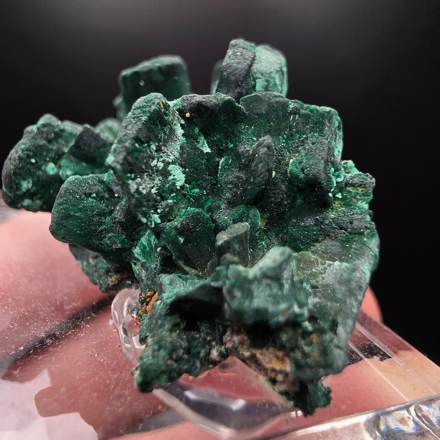 Malachite after Azurite - Morocco