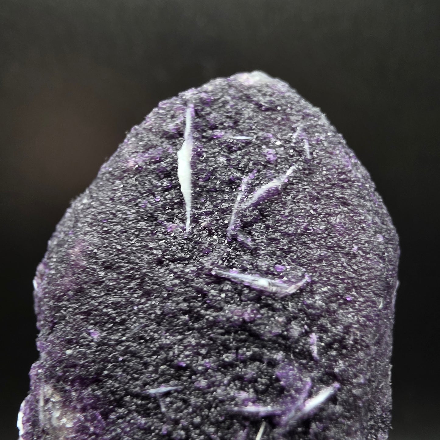 Purple Fluorite on Quartz - Inner Mongolia