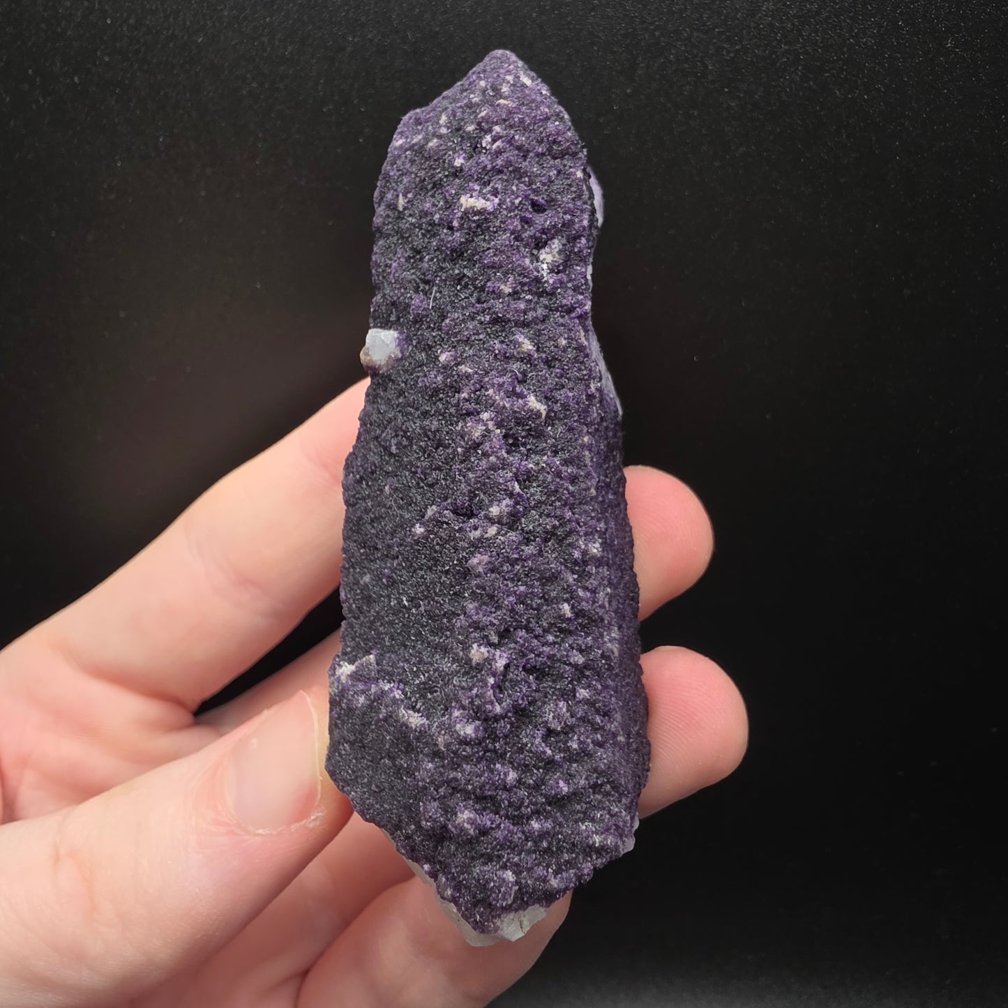 Purple Fluorite on Quartz - Inner Mongolia