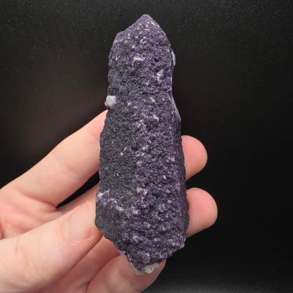 Purple Fluorite on Quartz - Inner Mongolia