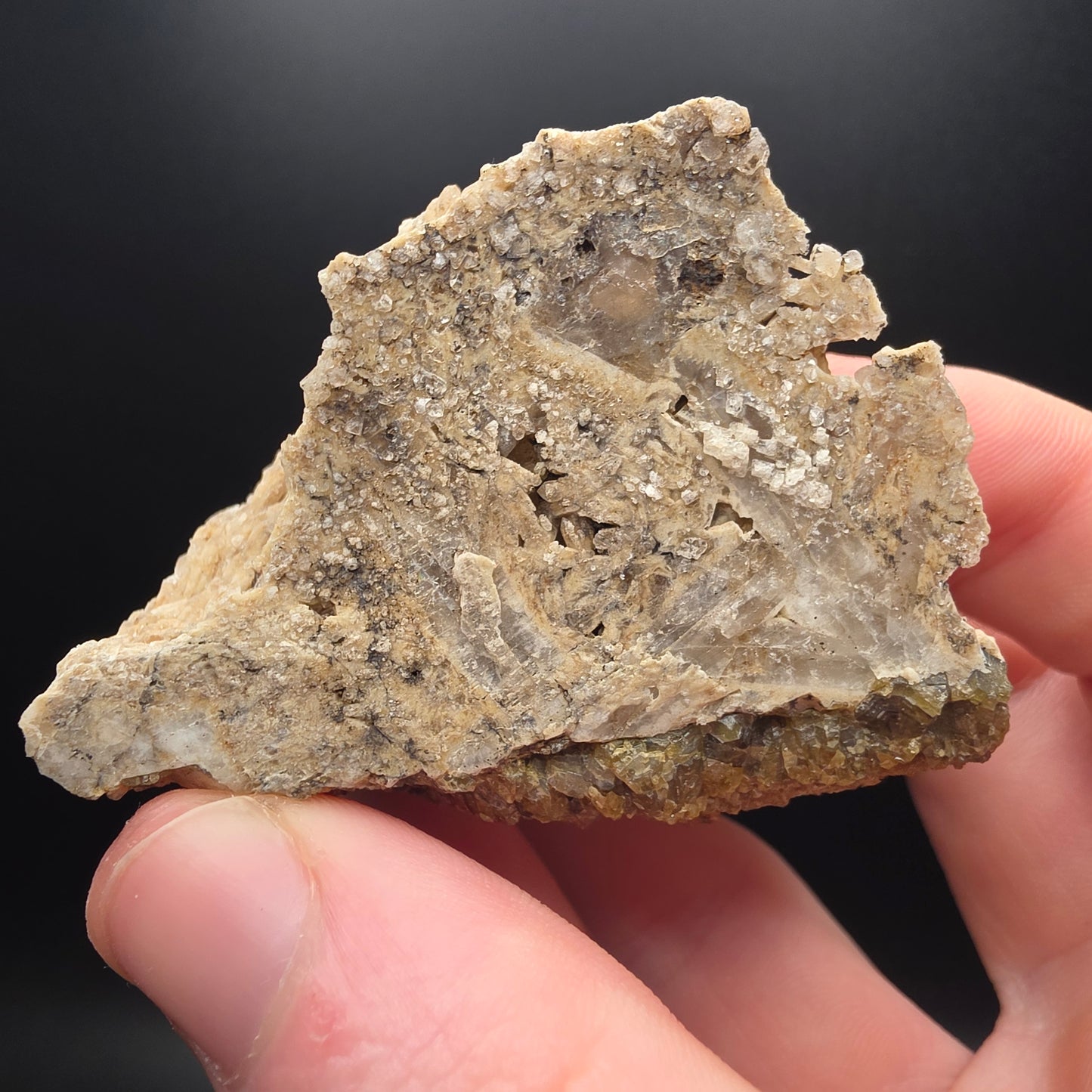 Calcite after Quartz - Dalnegorsk