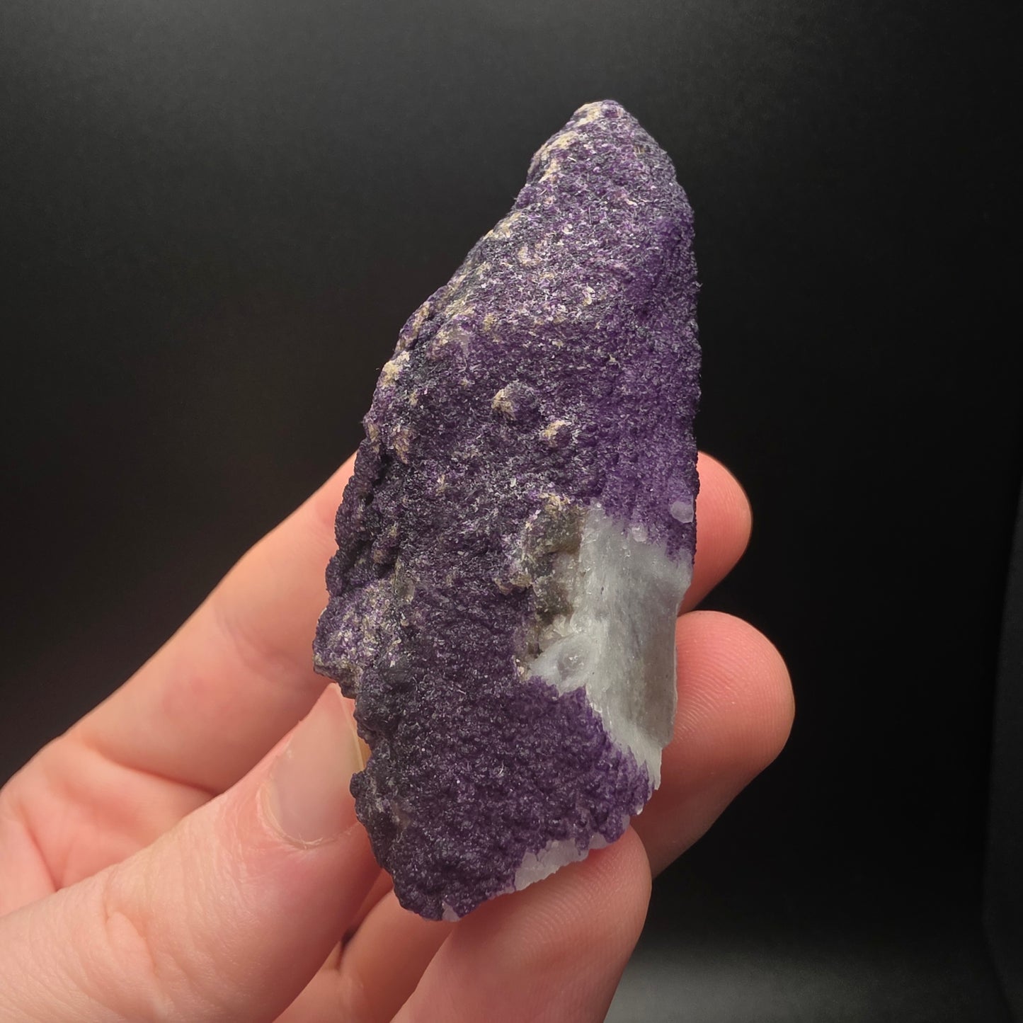 Purple Fluorite on Quartz - Inner Mongolia