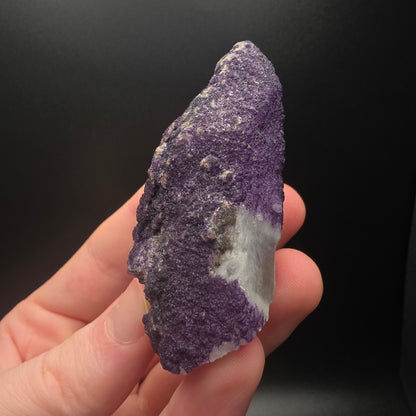 Purple Fluorite on Quartz - Inner Mongolia