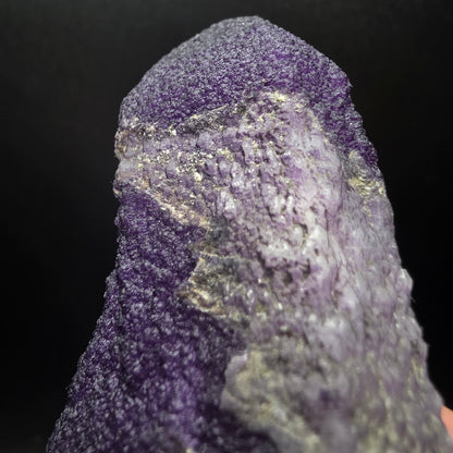 Purple Fluorite on Quartz - Inner Mongolia