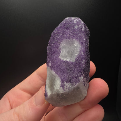 Purple Fluorite on Quartz - Inner Mongolia