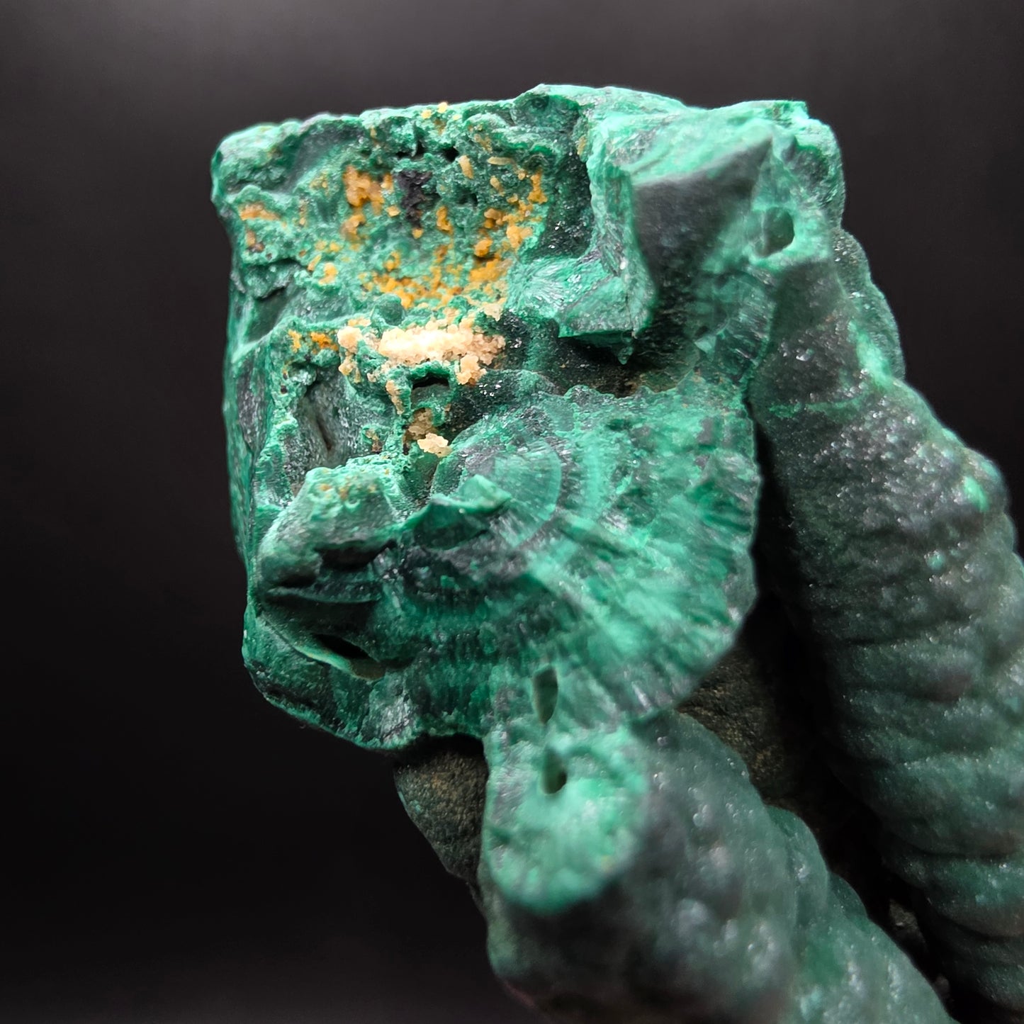 Stalactite de malachite - Congo