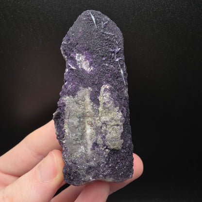 Purple Fluorite on Quartz - Inner Mongolia