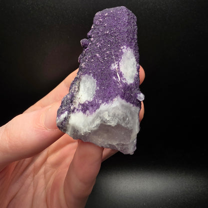 Purple Fluorite on Quartz - Inner Mongolia