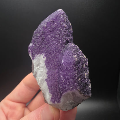 Purple Fluorite on Quartz - Inner Mongolia