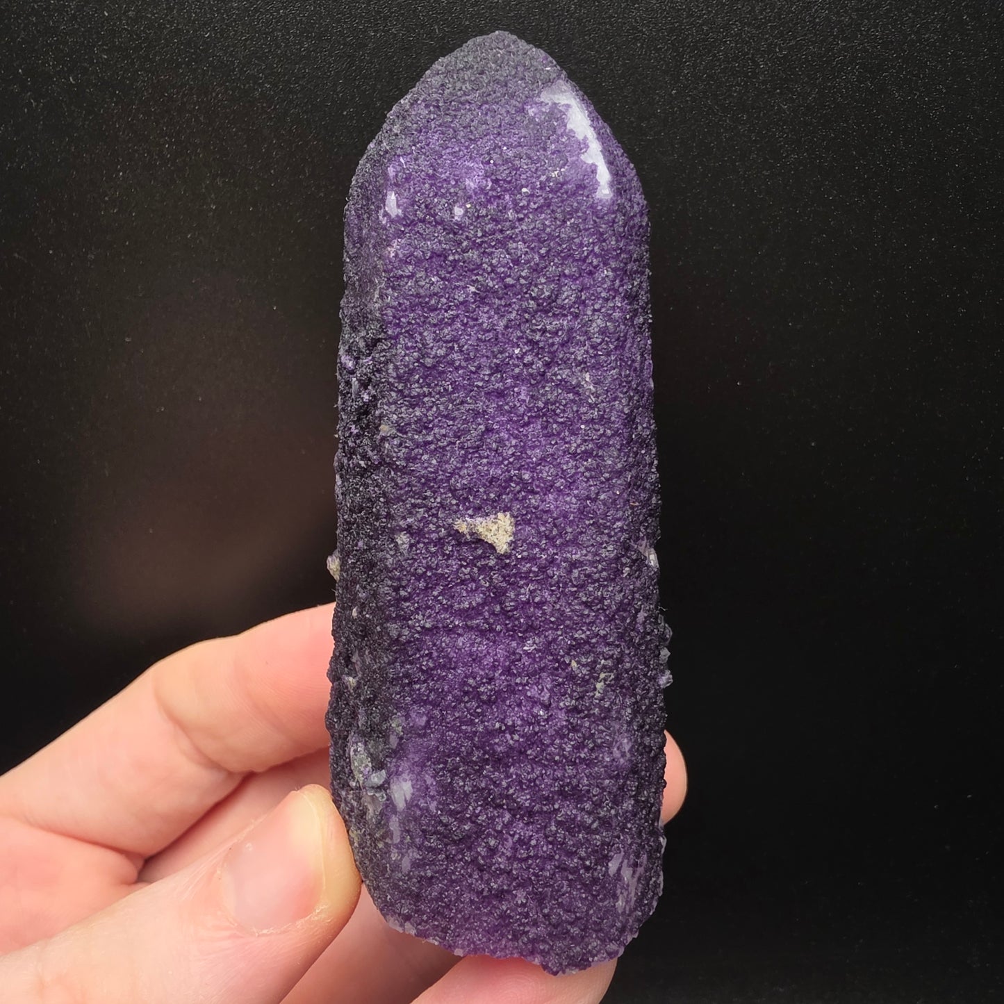 Purple Fluorite on Quartz - Inner Mongolia