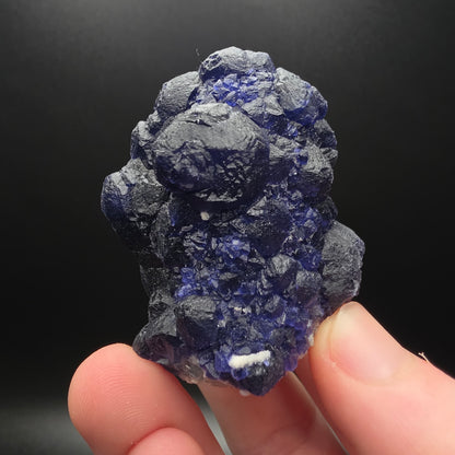 Blue Fluorite on Quartz - Inner Mongolia